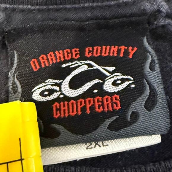 Orange County Choppers - New York Eagle Flag Tee (Faded Black) – 2XL - Picture 4 of 8